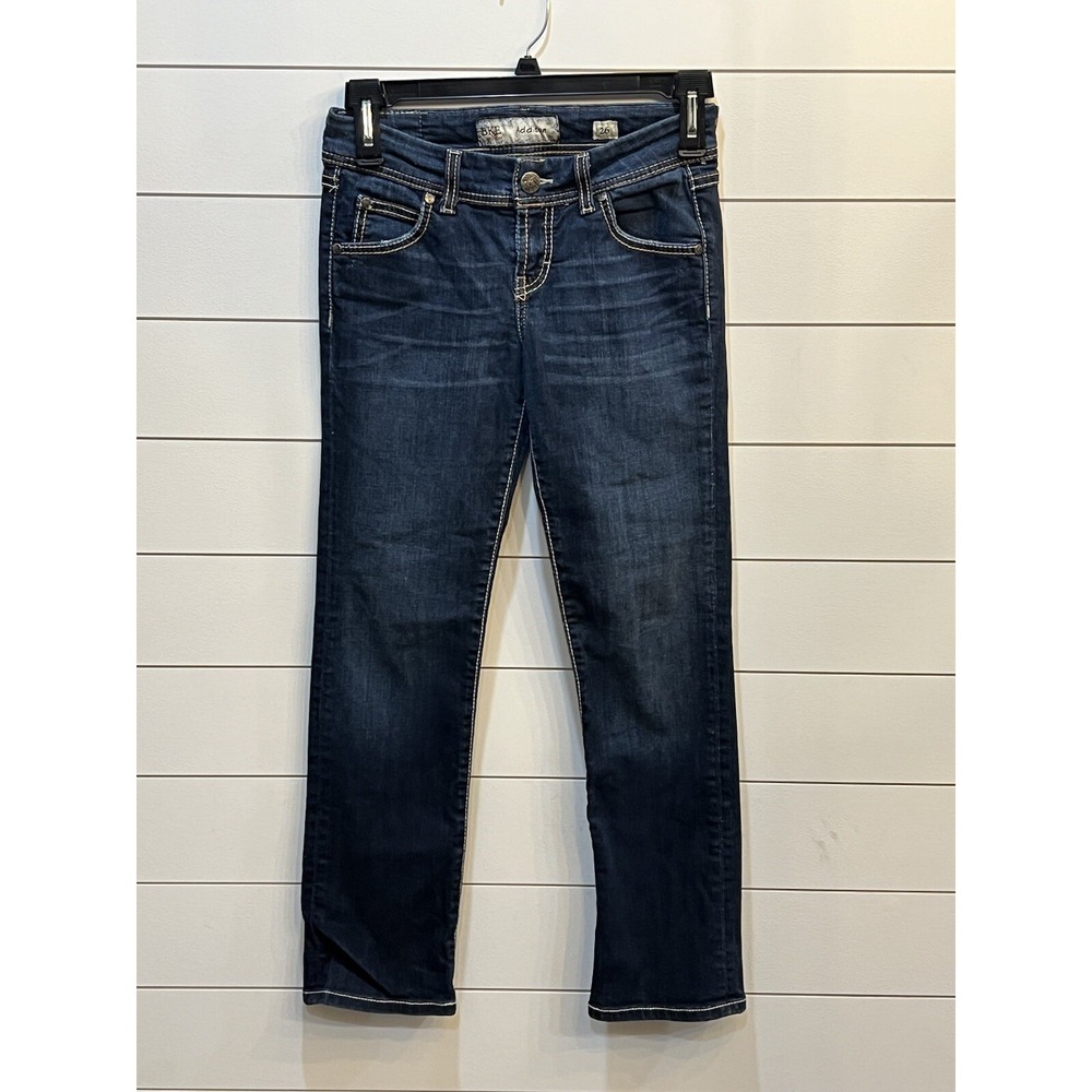 BKE Denim Womens 26 Addison Stretch Cropped Jeans Blue Dark Wash BK10177